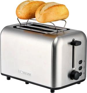BOMANN Toaster TA 6080 CB, Toaster 2 Scheiben, integrierter Brötchenaufsatz