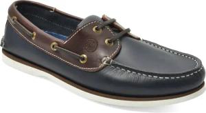 Bootsschuhe Herren Gonone Marineblau und Braun Leder