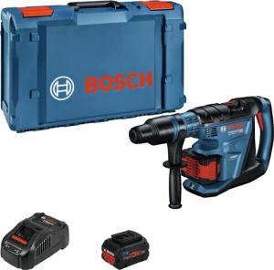 BOSCH Akku-Kombibohrhammer GBH 18V-40 C, 18 V, max. 360 U/min, Bohrhammer BITURBO mit SDS max mit 2x Akku ProCORE 8 Ah - im XL-BOXX