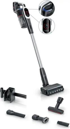 BOSCH Akku-Stielstaubsauger Unlimited 9 BKS931BA, MicroClean™ Technology, LED-Licht, beutellos, HEPA-Filtersystem, 10 Jahre Motorgarantie, Staubkomprimierung, weiß