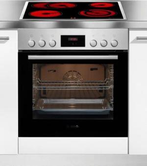 BOSCH Elektro-Herd-Set HND231AS62, mit Teleskopauszug nachrüstbar, ecoClean Direct