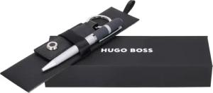 BOSS Schlüsselanhänger und Kugelschreiber Geschenkset schwarz
