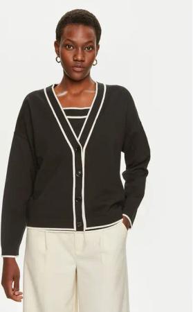 Boss Strickjacke Flodina 50518348 Schwarz Regular Fit