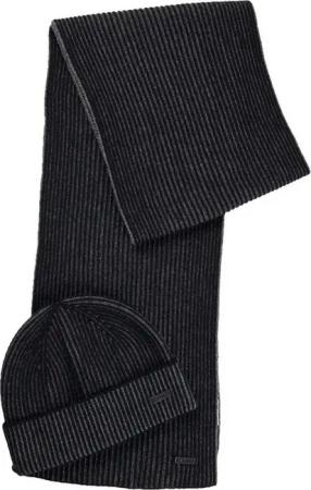 BOSS Strickmütze Ercole Set (Set, 2-St)