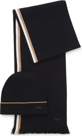 BOSS Strickmütze Henzo Set (Set, 2-St)