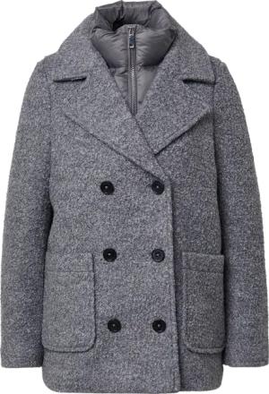 Bouclé-Jacke mit herausnehmbarem Steppeinsatz