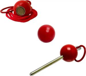 Bouleset Farbe Rot - 1 Kugelmagnet – 1 Traceur de terrain – 1 Cochonnet