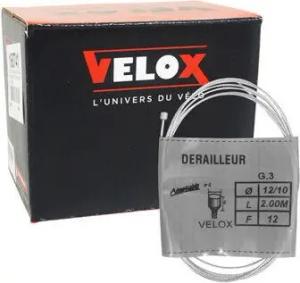 Box mit 25 verzinkten Schaltkabeln Velox Shimano 12-10 2,00 m