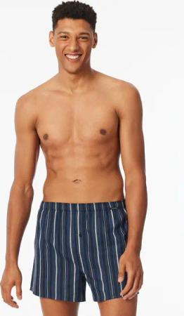 Boxershorts 2er-Pack Webware Streifen mehrfarbig - Boxershorts Multipack 6