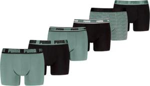 Boxershorts 6er-Pack Salbei / Schwarz