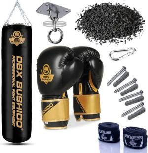 Boxsack 130cm 60kg + Boxhandschuhe DBX BUSHIDO