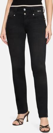 Boyfriend-Hose mit Nieten