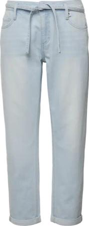Boyfriend-Jeans im Relaxed Fit mit Bindegürtel