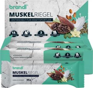 brandl® Eiweiß-Riegel mit 18 g Eiweiß aus 3 Quellen