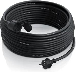 Brandson Verlängerungskabel, Typ F (Schuko), (3000 cm), Stromkabel Verlängerung für den Außenbereich 3500W, Outdoor, IP44, 30m