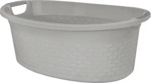 BranQ Wäschewanne 1440 (1 St), Wäschewanne mit Griffen 40L Hellgrau