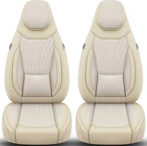 BREMER SITZBEZÜGE Autositzbezug für BMW X1 E84 Bj 2009-15 (C5), Set, 2-tlg., Schonbezüge Sitzbezüge Fahrer und Beifahrer, in Beige
