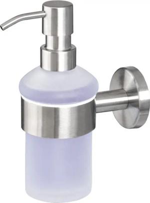 bremermann Seifenspender Bad-Serie PIAZZA - aus Glas & Edelstahl, matt, (1-tlg)