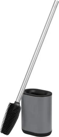 bremermann WC-Reinigungsbürste WC-Garnitur, grau, mit flexibler 3in1 Bürste aus TPR, (1-tlg)