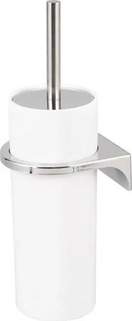 bremermann WC-Reinigungsbürste WC-Garnitur SAVONA inkl. Wandhalterung, rund, weiß