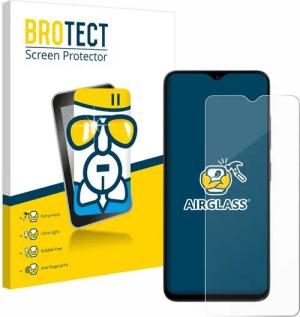 BROTECT Displayschutzglas Folie für ZTE Blade A35e, Schutzfolie Glas Panzer Display Schutz klar