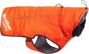 Brother Cat and Dog Hundemantel Wasserdichte Winterjacke orange