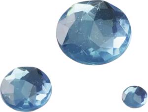 BRUNNEN 212282153 Glamoursteine-Mix, rund, türkis, 100 Stück