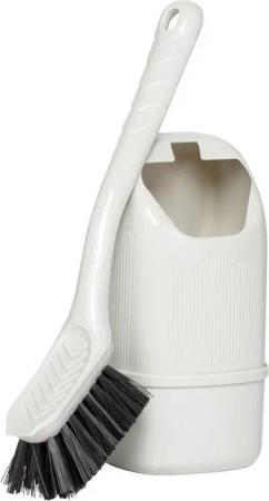 BRUNNER Campingtoilette Mini Camping Toiletten Bürste, Klo WC Garnitur Halter Wohnwagen Bad Klein