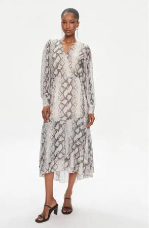 Bruuns Bazaar Kleid für den Alltag Nora BBW3497 Beige Relaxed Fit