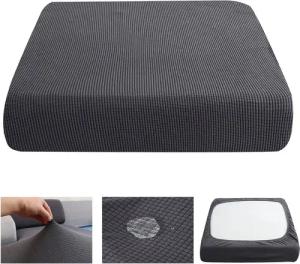 BTTO Sofahusse Sofabezug L Form 1/2/3/4 Sitz Stretch Wasser-und Schmutzabweisend, Sitzkissenbezug Polyester mit Elastischer Unterseite Jacquard-Gewebe