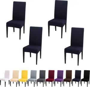 BTTO Stuhlhusse Stuhlhusse Universal Stretch Stuhlbezug Stuhlüberzug,Einfarbig, Elastische Stretch Husse