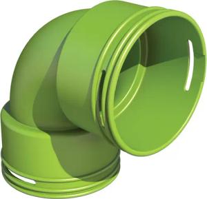 Buderus RRB75-2 Bogen 90° 3 Stk  - 7738113332