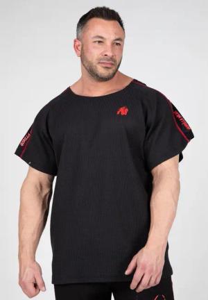 Buffalo Alte Schule Workout-Oberteil - Schwarz/Rot