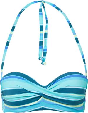 Bügel-Bandeau-Bikinitop mit Streifen