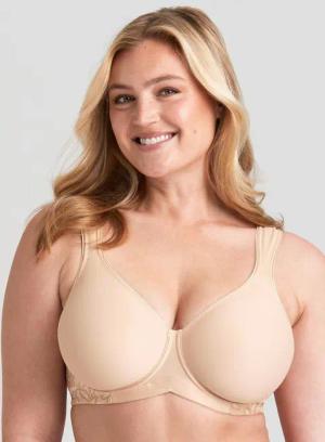 Bügel-BH gemoldet - beige - Gr. 100 E von Goldner Fashion