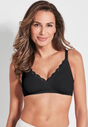 Bügelloser, gemoldeter Minimizer-BH - schwarz - Gr. 90 C von Goldner Fashion