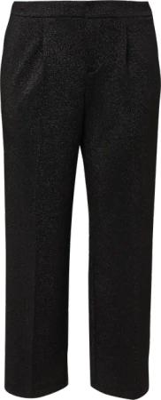 Bundfaltenhose mit Glitzergarn und elastischem Bund