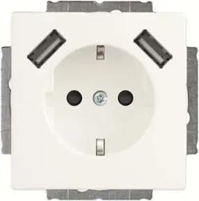 Busch-Jaeger SCHUKO-2x USB Steckdose 20 EUCB2USB-884