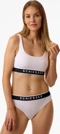 Bustier Doppelripp Organic Cotton weiss - Pure Rib 38