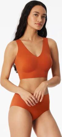 Bustier Mikrofaser herausnehmbare Pads terracotta - Invisible Soft 46