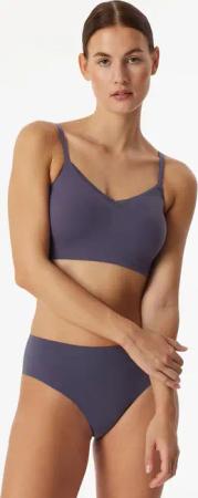 Bustier seamless herausnehmbare Pads Spitze indigo - Invisible Soft Lace 36