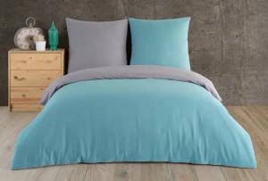 Buymax Bettwäsche Wendebettwäsche, Renforcé, 3 teilig, Premium 100% Baumwolle Bettbezug-Set 200x200 cm mit Reißverschluss