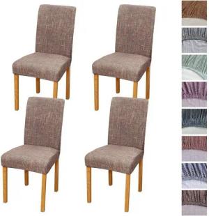 BYSURE Stuhlhusse, 2er 4er 6er Set Elastizität Stuhlbezug für Heim Stuhl Esszimmer