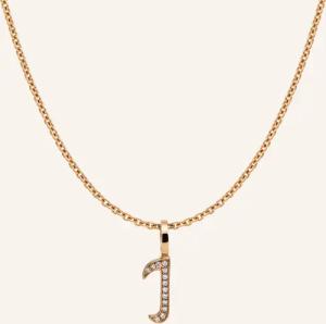 CADA Kette TINY DIAMOND LETTER I