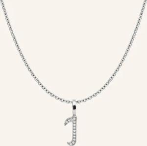 CADA Kette TINY DIAMOND LETTER I