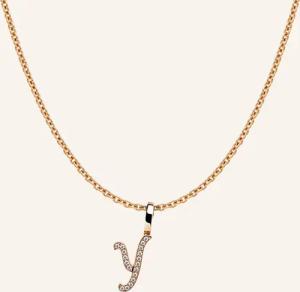 CADA Kette TINY DIAMOND LETTER Y