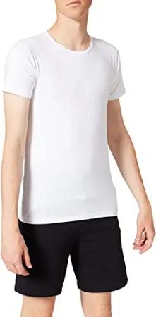 CALIDA Pure & Style T-Shirt Herren, Rundhalsausschnitt, aus weicher PIMA-Baumwolle, maskuliner Nadelzug, atmungsaktiv, schnelltrocknend und geruchshemmend