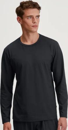 CALIDA RMX Sleep Leisure Langarm-Shirtfür Herren, XL, Schwarz, Hochwertige Kombinationsmöglichkeiten