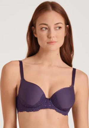 CALIDA Sensual Secrets Spacer-BH mit Bügelfür Damen, 70C, Violett, Eleganter Basic-BH mit Bügeln