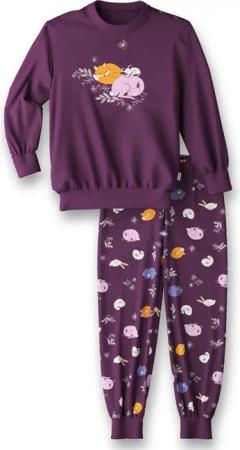 CALIDA Toddlers Sleep Kinder Bündchen-Pyjamafür Kinder, 80, Violett, Höchste Qualität für besten Tragekomfort